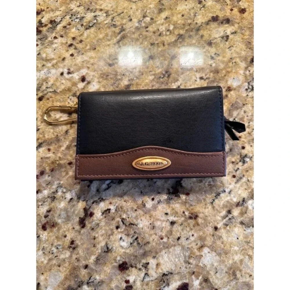 JG Hook Wallet Womens Black & Brown